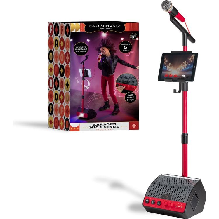  FAO Schwarz -  Stage Stars Karaoke Mic & Stand -  Music