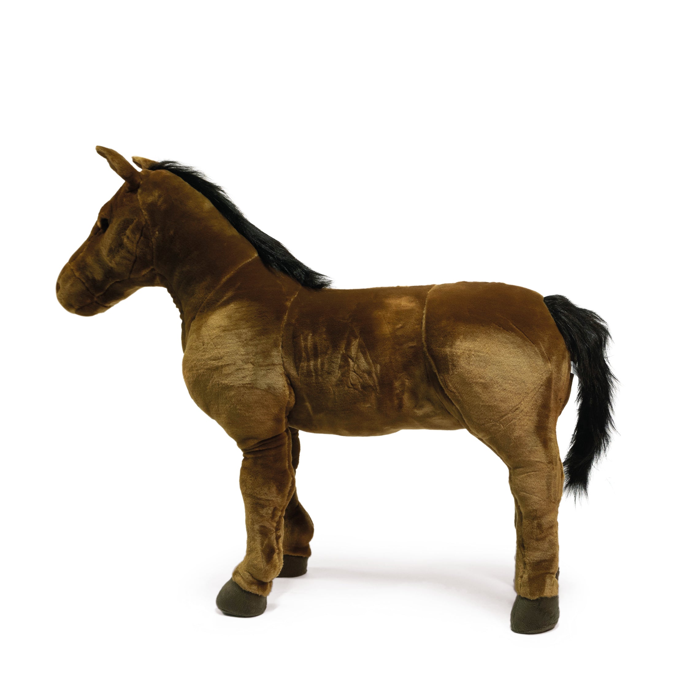  FAO Schwarz -  Standing Brown Horse Plush - 31.5" -  Plush