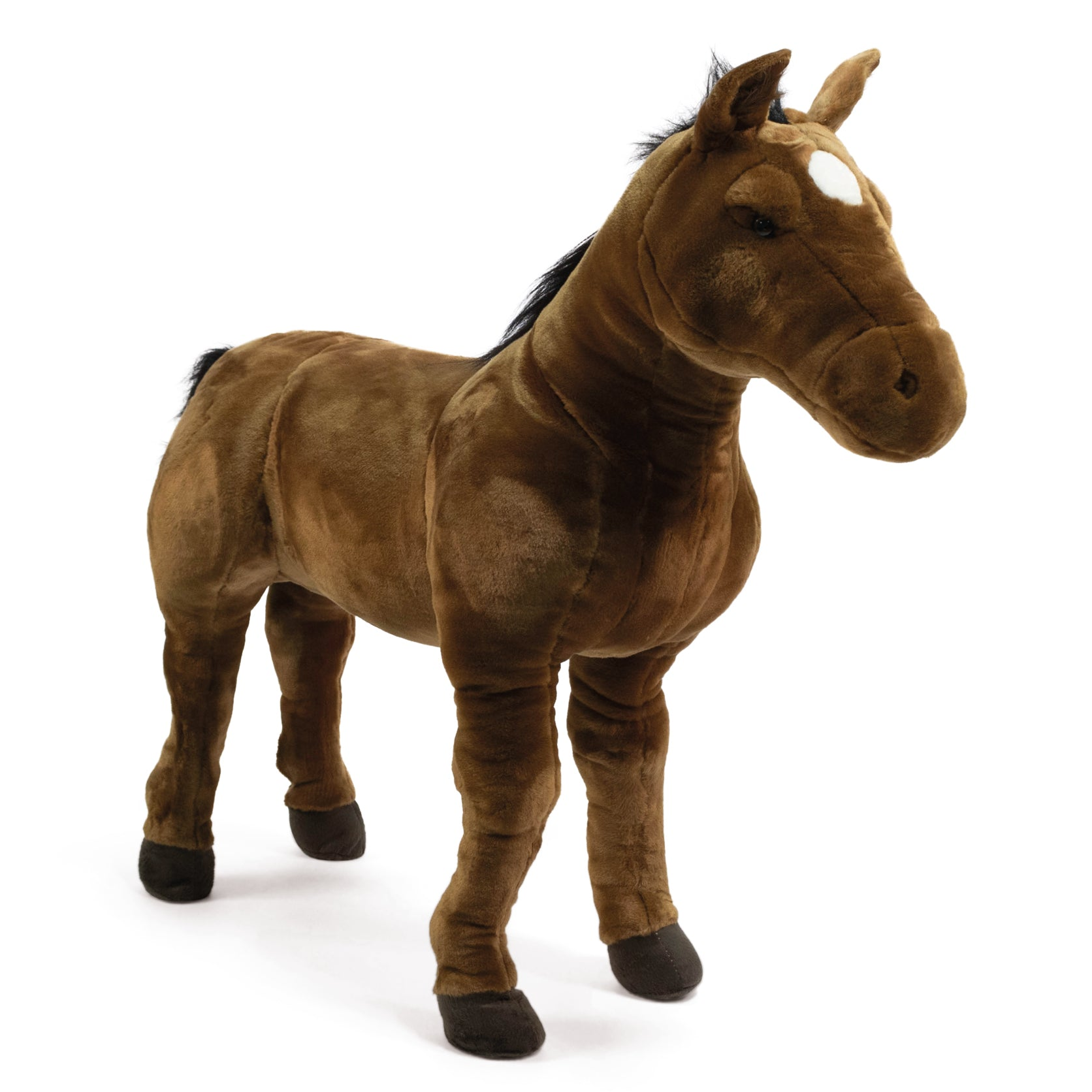  FAO Schwarz -  Standing Brown Horse Plush - 31.5" -  Plush
