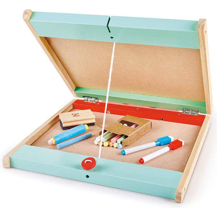  Hape -  Store & Go Easel Folding Double-Sided Tabletop Blackboard & Whiteboard -  Creativity