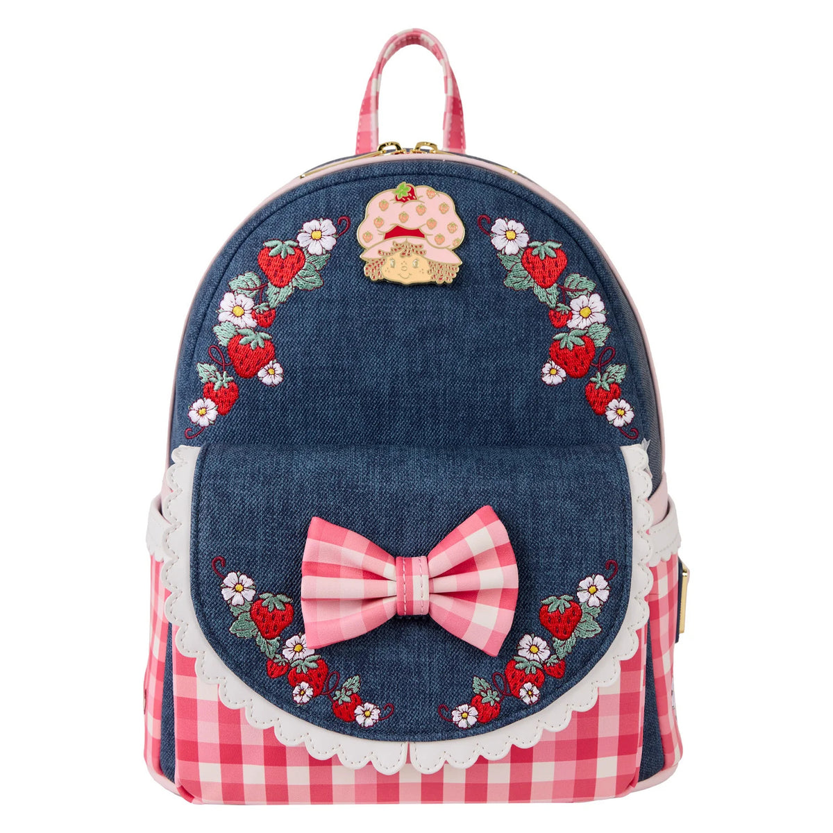  Loungefly -  Strawberry Shortcake Faux Denim Mini Backpack -  World of Funko
