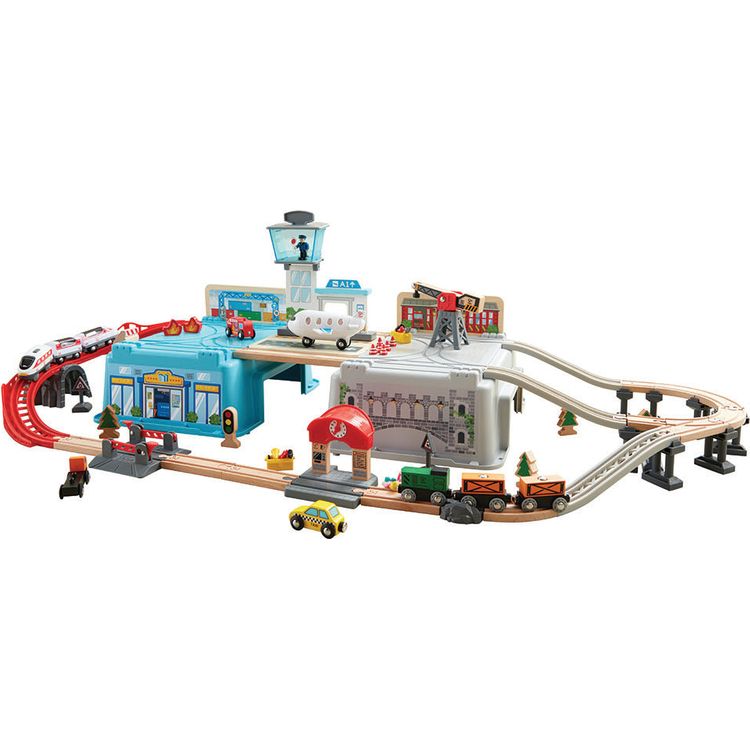  Hape -  Super Cityscape Transport Bucket Set -  Preschool