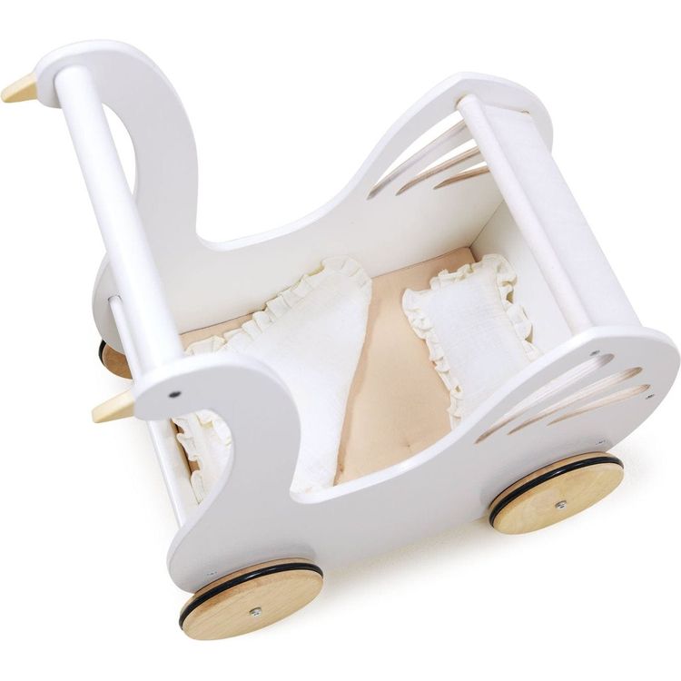  Tender Leaf Toys -  Sweet Dreams Swan Doll Pram -  Dolls