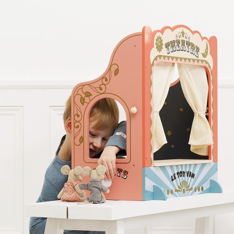 Le Toy Van -  Tabletop Puppet Wooden Theater -  Preschool