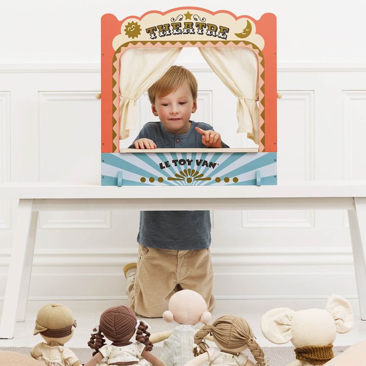  Le Toy Van -  Tabletop Puppet Wooden Theater -  Preschool