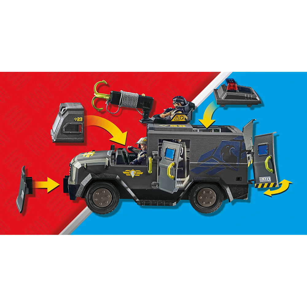  Playmobil -  Tactical Police: All-Terrain Vehicle Playset -  Preschool