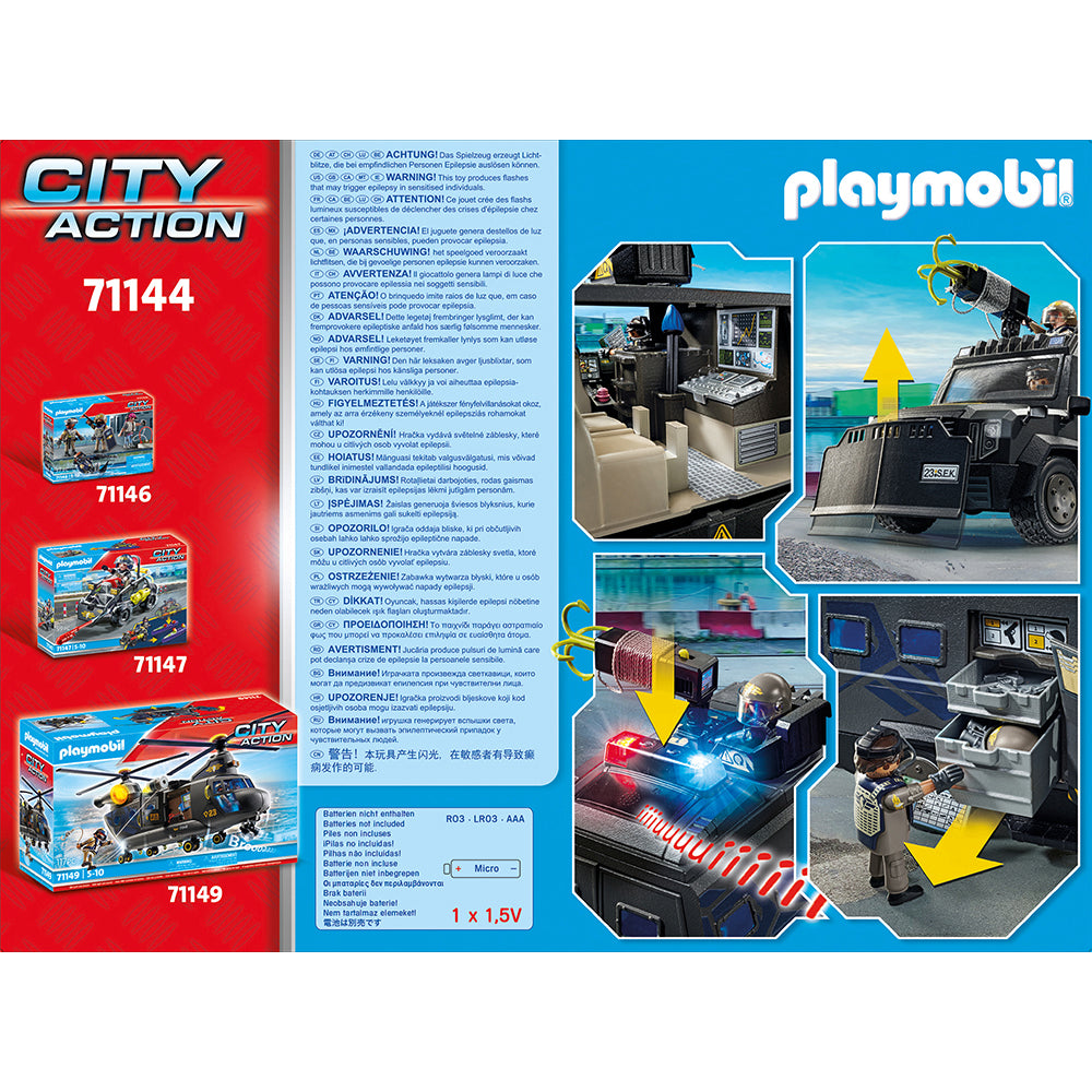  Playmobil -  Tactical Police: All-Terrain Vehicle Playset -  Preschool
