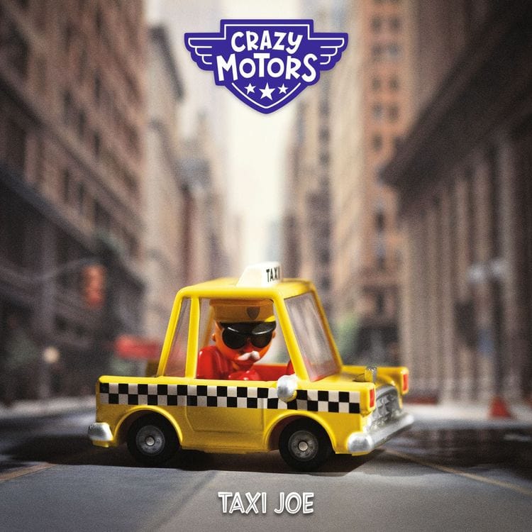 Djeco -  Taxi Joe Crazy Motors Car Toy -  Vehicles