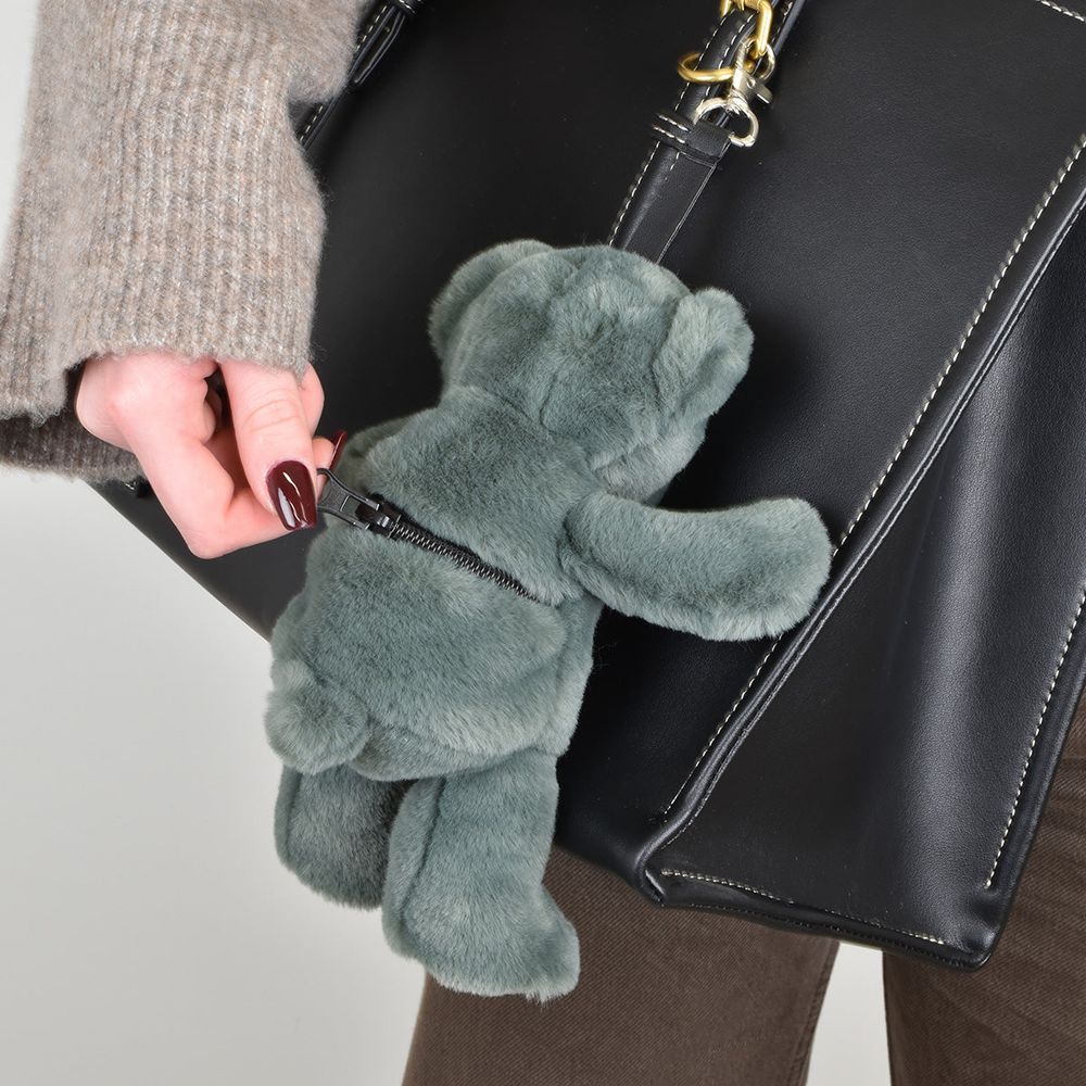 DouDou -  Teddy Bear Bag Charm - Green -  Plush