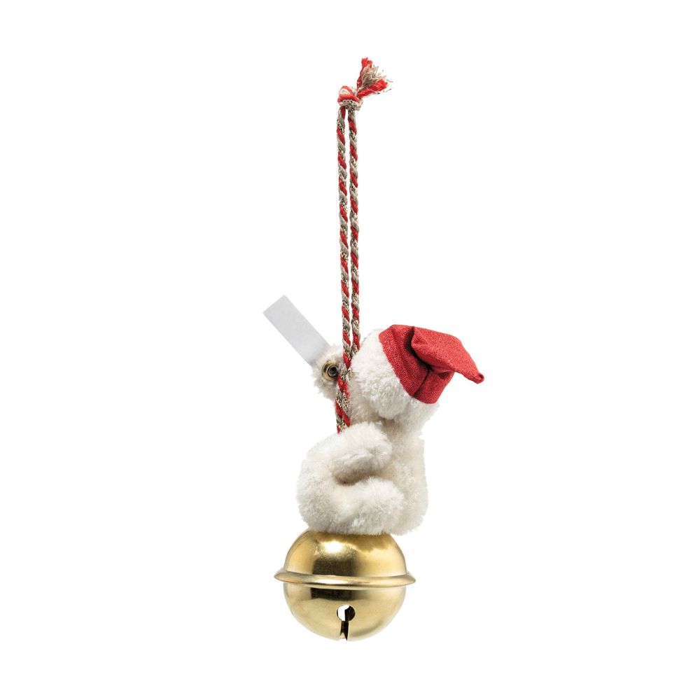  Steiff North America, Inc. -  Teddy Bear Ornament on Christmas Bell -  Plush