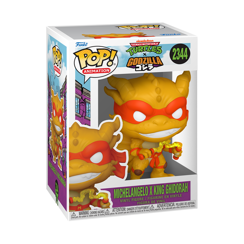 Funko -  Teenage Mutant Ninja Turtles Pop! Michelangelo x King Ghidorah -  World of Funko