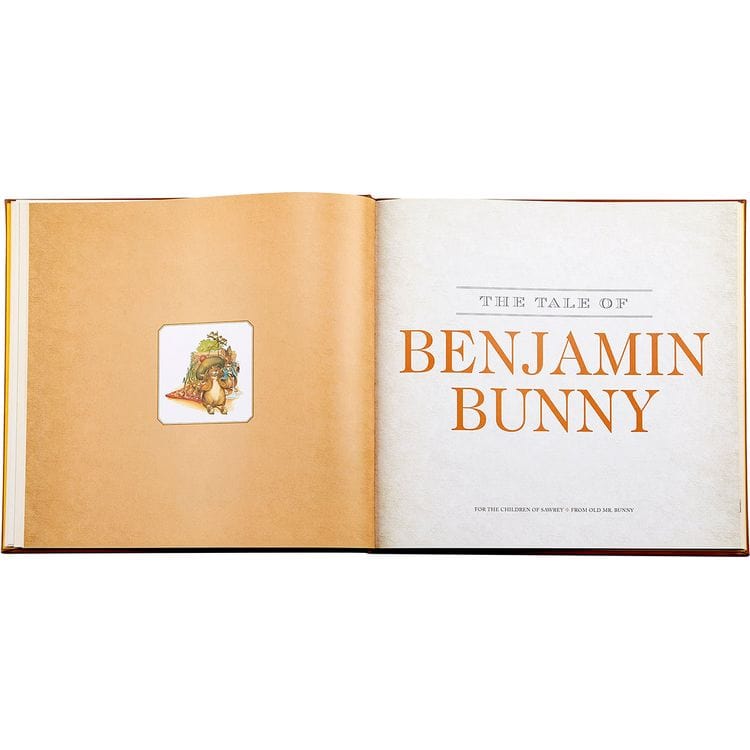  Graphic Image -  "The Classic Tale of Peter Rabbit" Book in Tan Bonded Leather -  Books