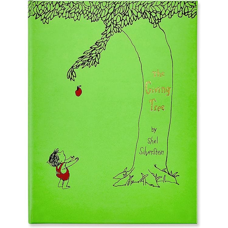  Graphic Image -  "The Giving Tree" Book in Lime Bonded Leather -  Books
