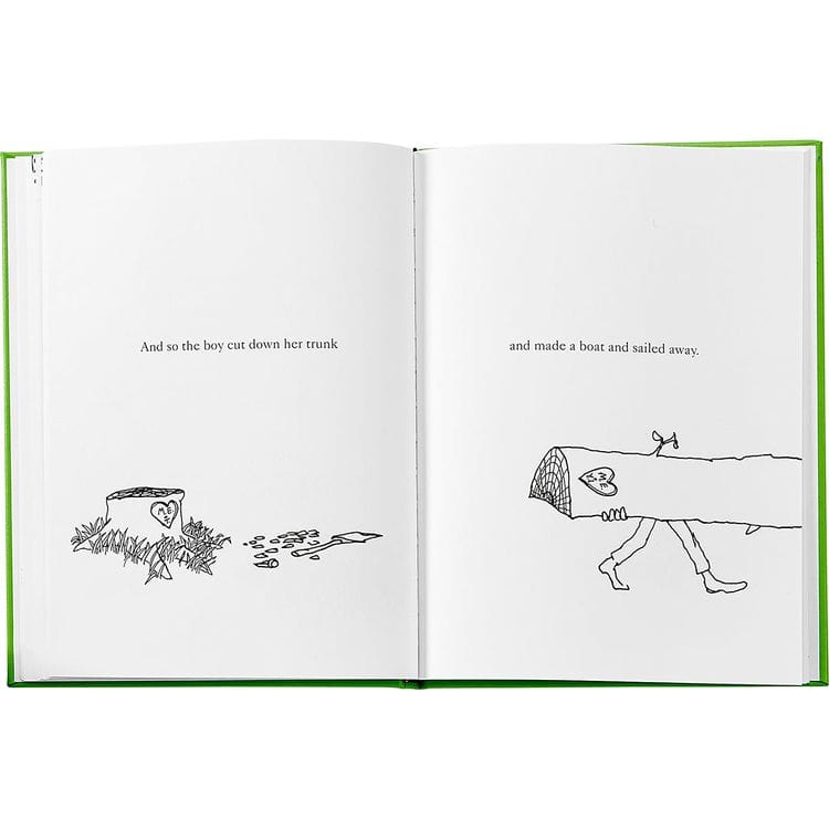  Graphic Image -  "The Giving Tree" Book in Lime Bonded Leather -  Books