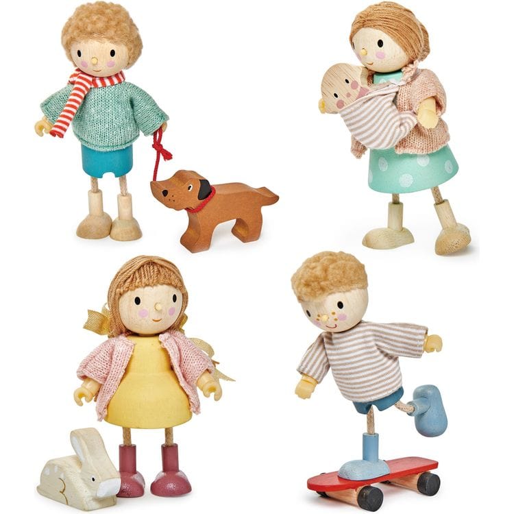  Tender Leaf Toys -  The Goodwood Family Wooden Dolls -  Preschool