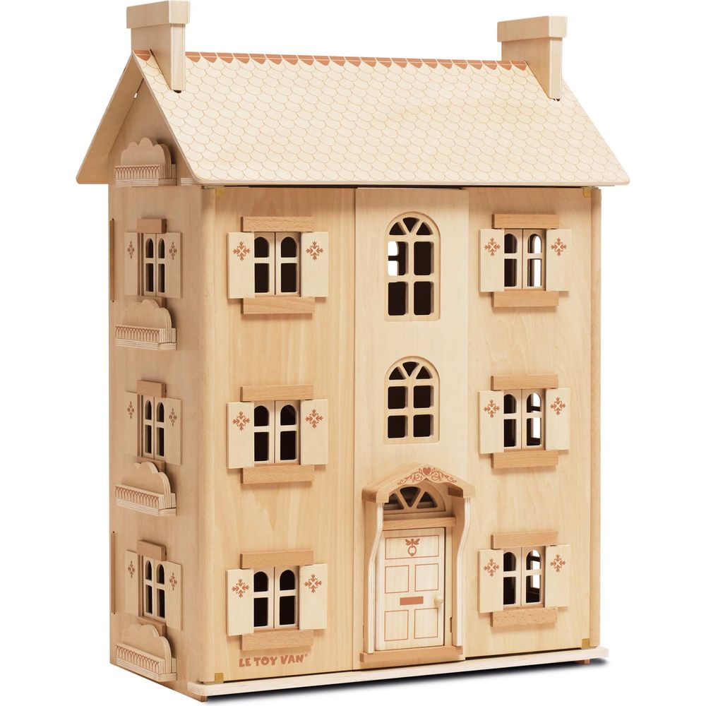  Le Toy Van -  The Grand Natural Wood Doll House -  Dolls