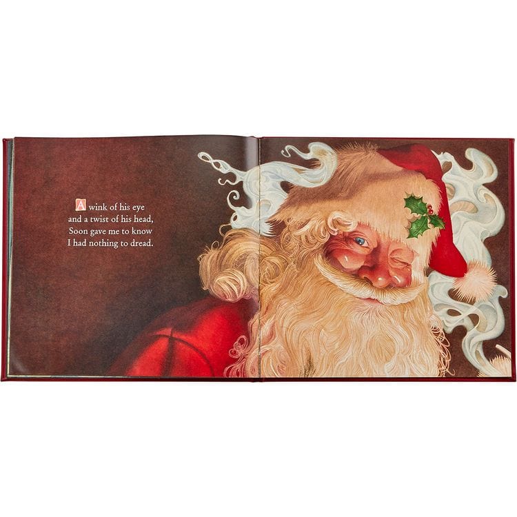 Graphic Image -  "The Night Before Christmas" Book in Red Bonded Leather -  Books