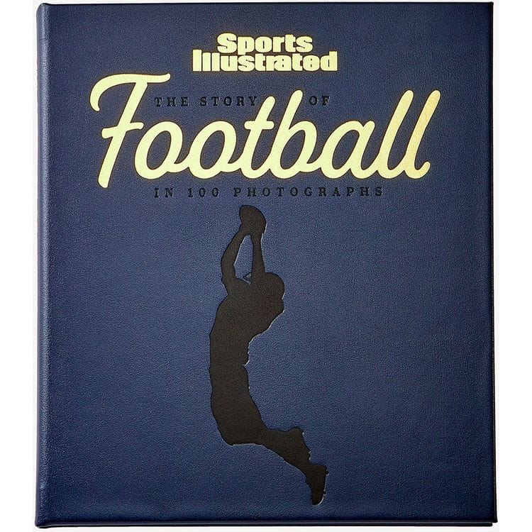  Graphic Image -  "The Story of Football in 100 Photographs" Book by Sports Illustrated - Navy -  Books