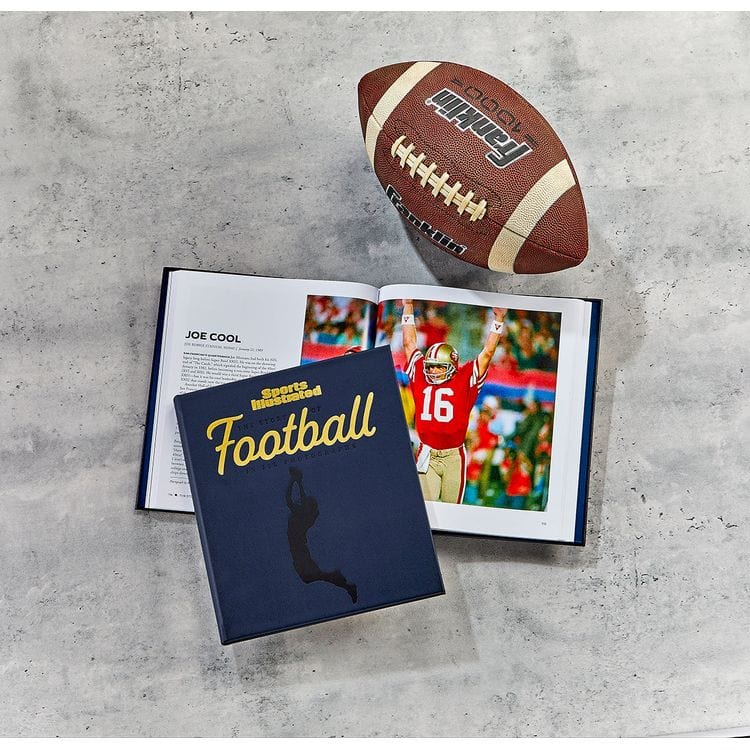  Graphic Image -  "The Story of Football in 100 Photographs" Book by Sports Illustrated - Navy -  Books