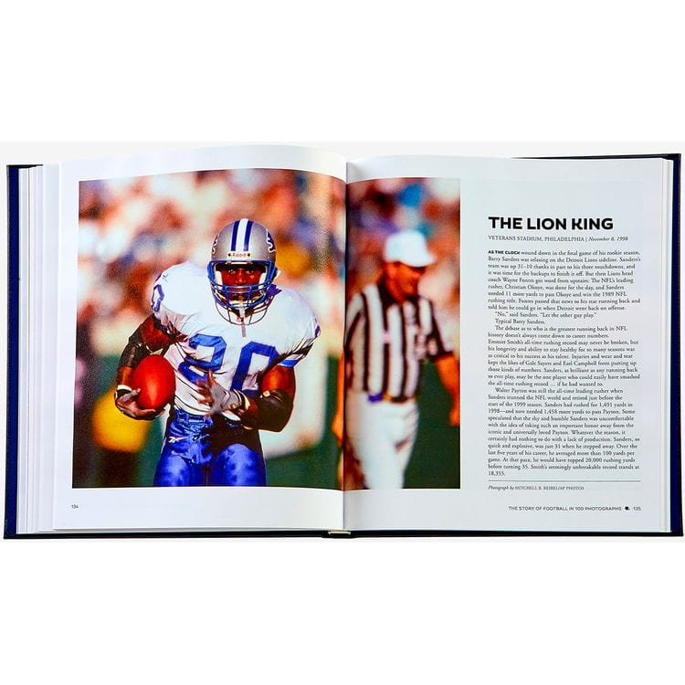  Graphic Image -  "The Story of Football in 100 Photographs" Book by Sports Illustrated - Navy -  Books