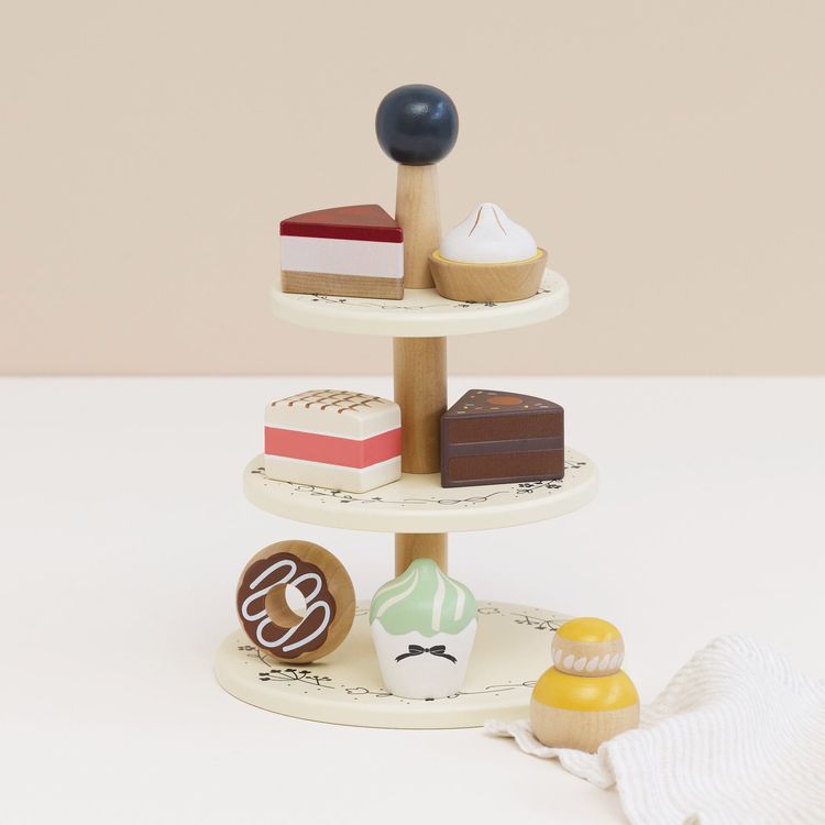 Le Toy Van -  Three Tier Patisserie Cake Stand -  Preschool