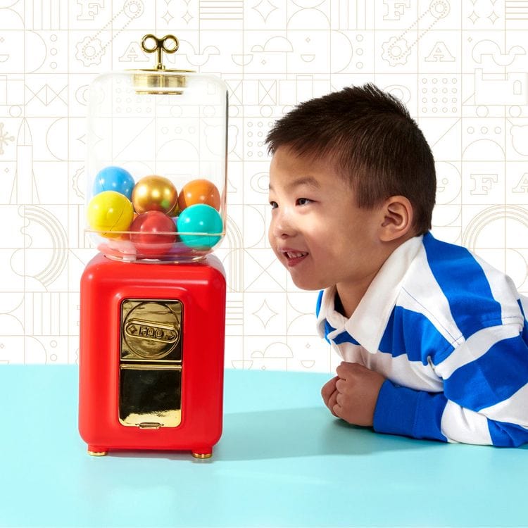  FAO Schwarz -  Throwback Toys Mystery Vending Machine - Red -  STEM