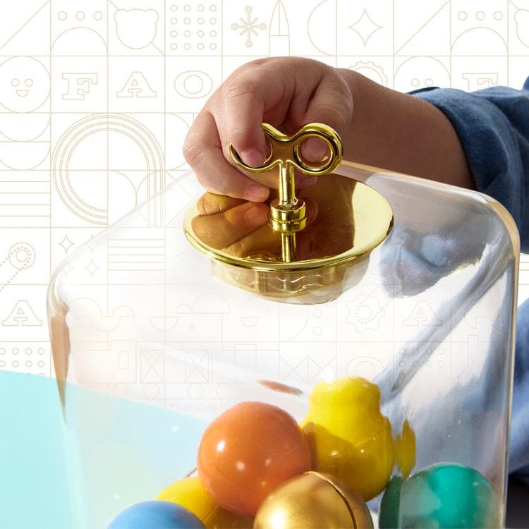  FAO Schwarz -  Throwback Toys Mystery Vending Machine - Red -  STEM