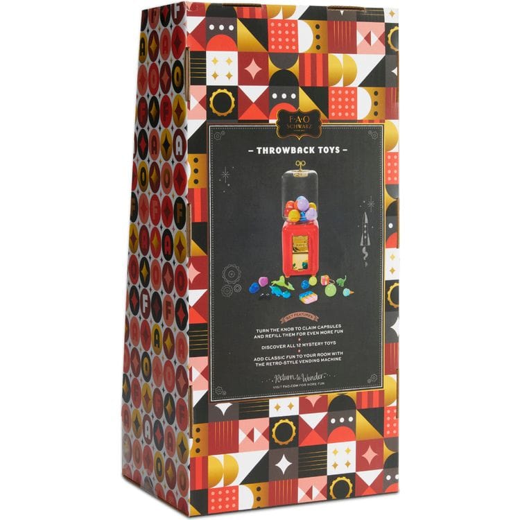 Throwback Toys Mystery Vending Machine - Red | FAO Schwarz