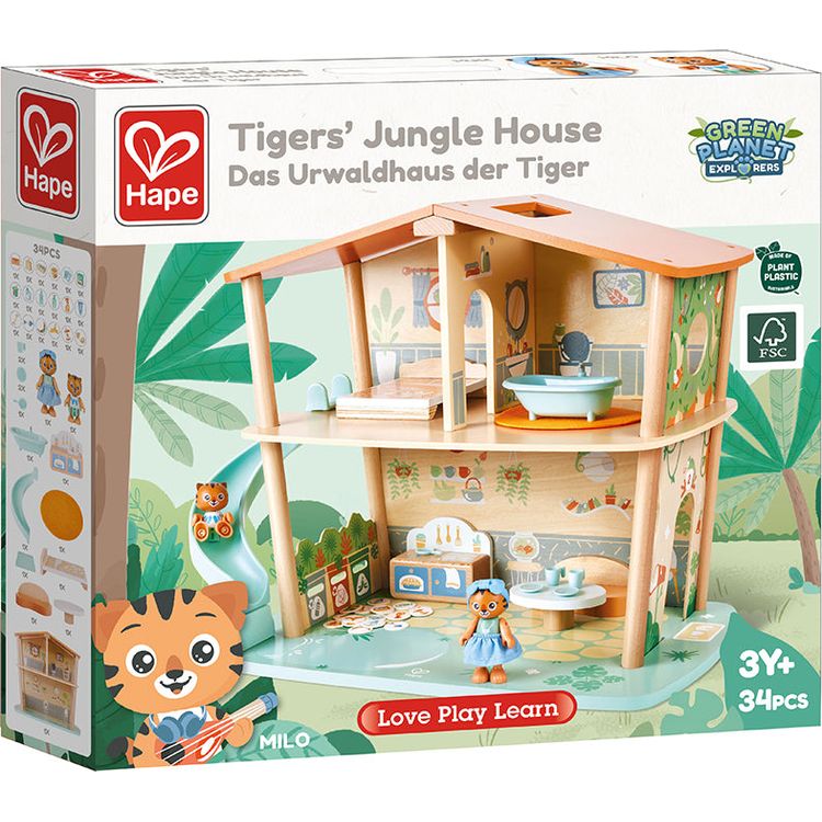  Hape -  Tigers’ Jungle Doll House -  Preschool