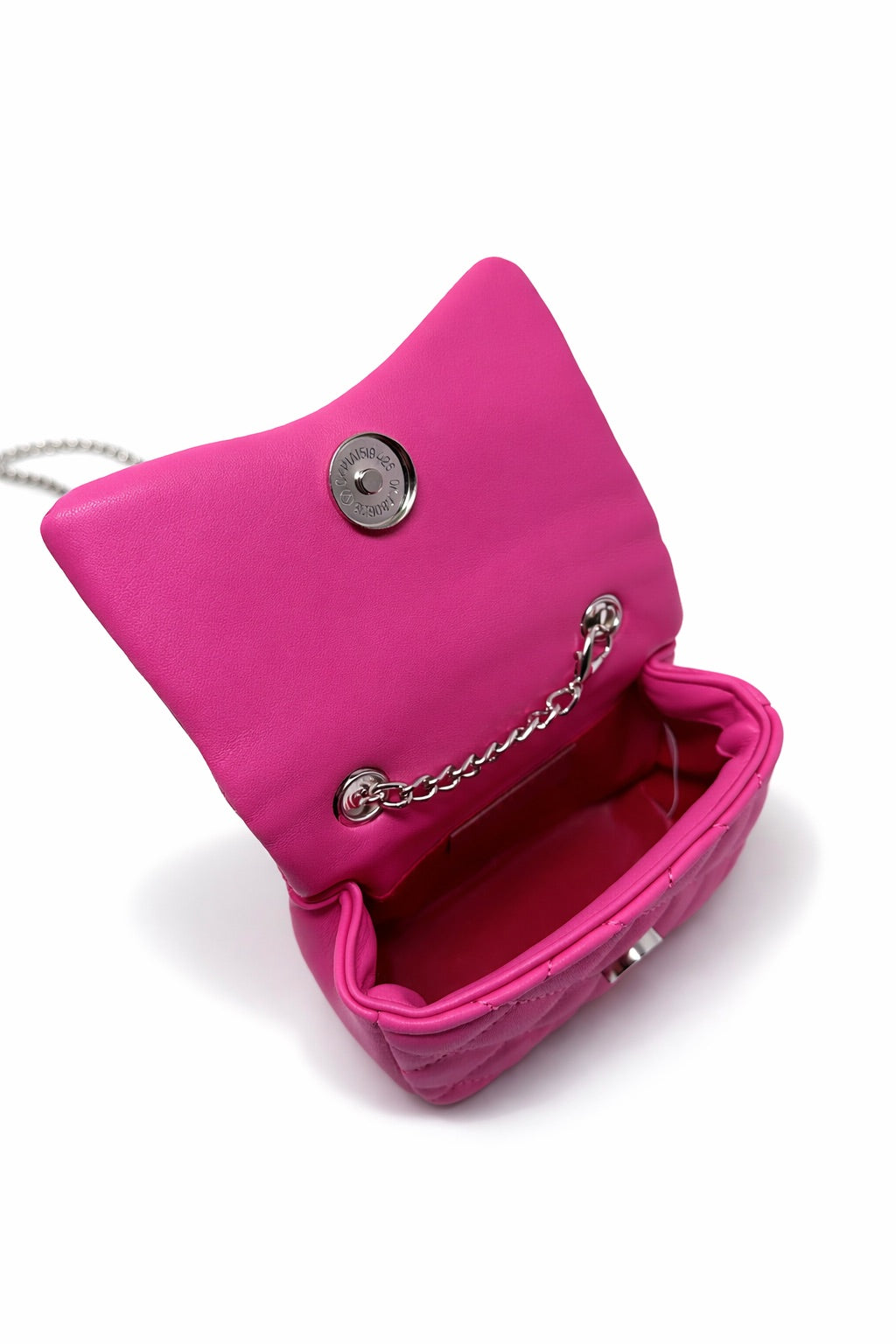  Zomi Gem -  Tiny Crystal Stud Handbag - Hot Pink -  Trend Accessories