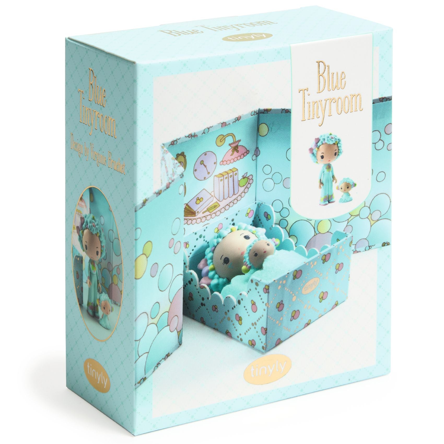  Djeco -  Tinyly Blue Tinyroom with Figurines -  Collectibles
