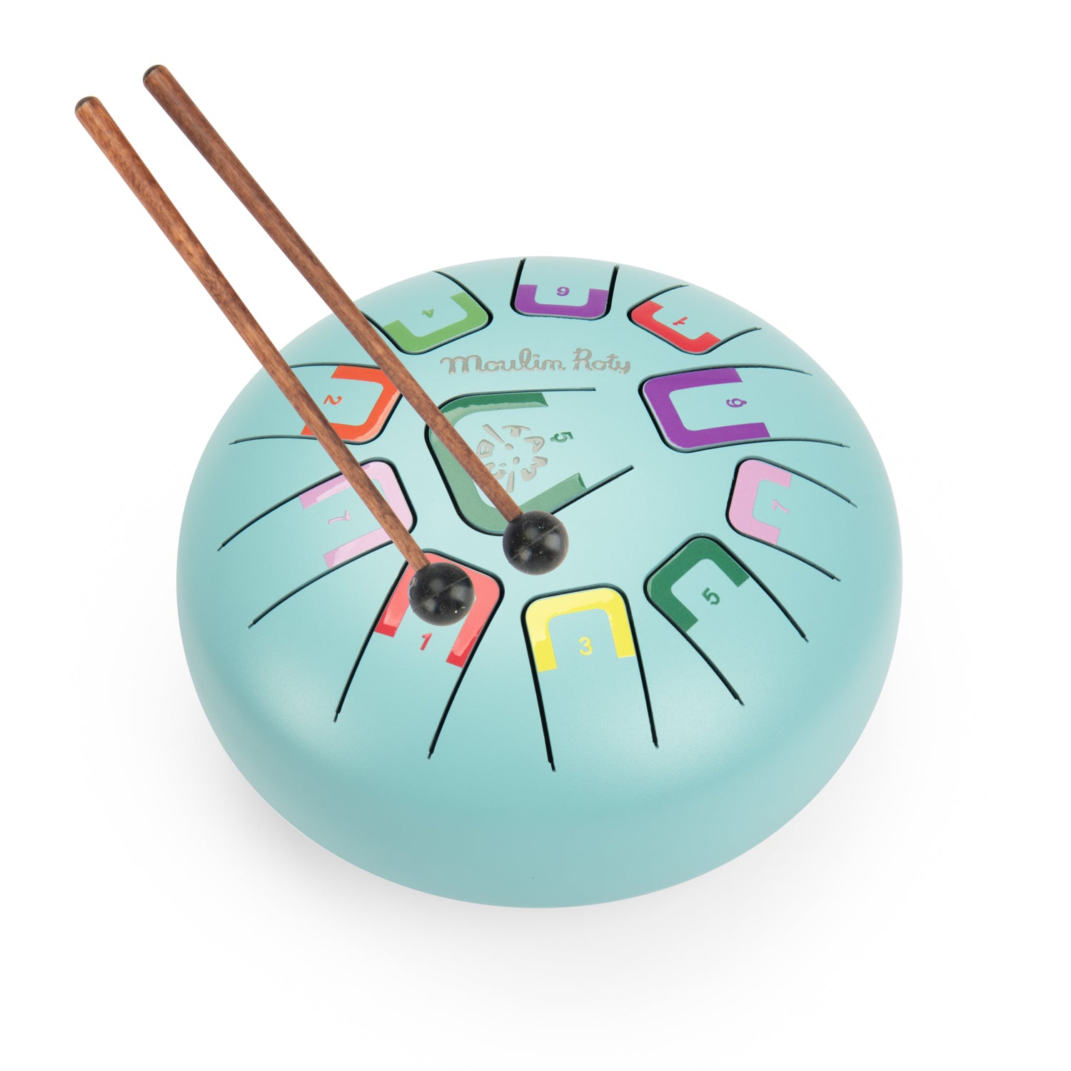 Moulin Roty -  Tongue Drum Large - Light Blue -  Music