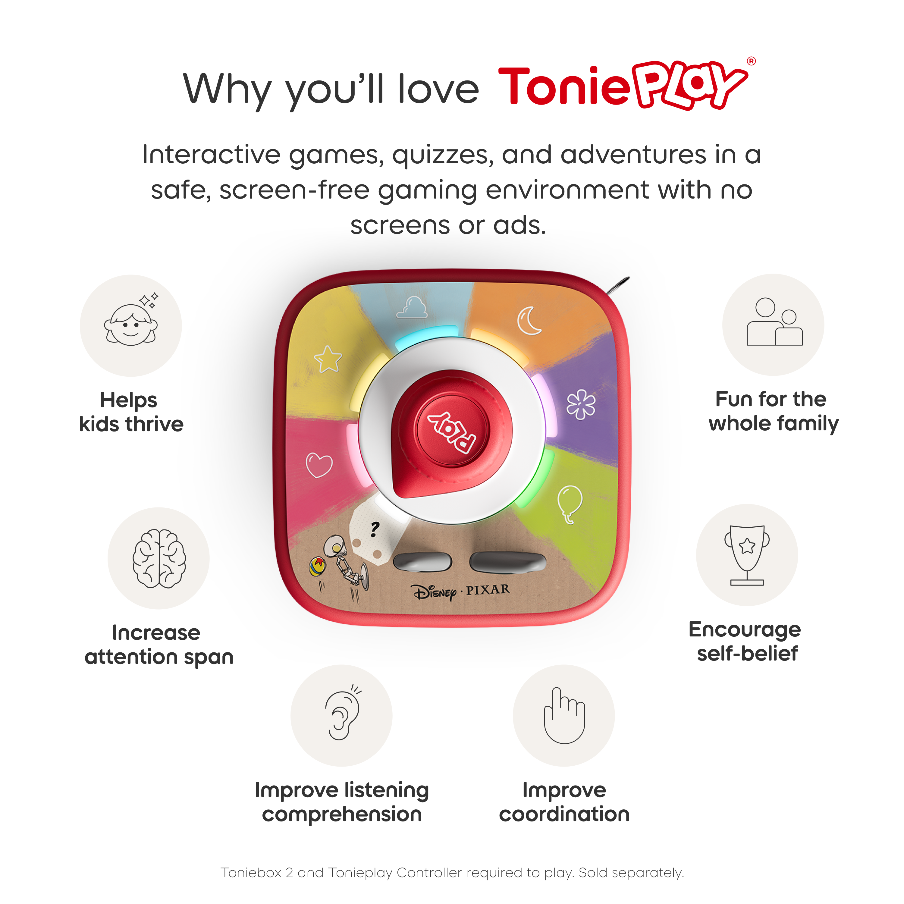  Tonies -  Tonieplay Disney Pixar: Scene Searchers -  Electronics