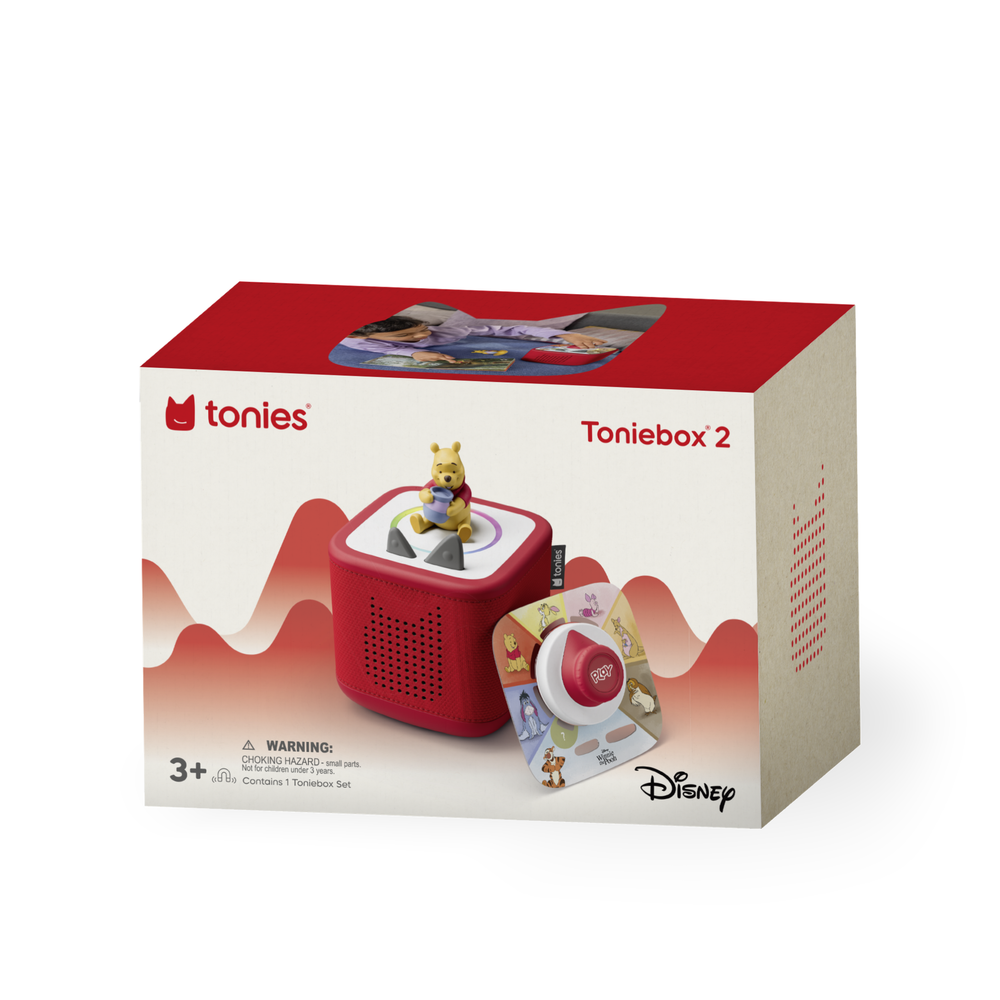  Tonies -  Tonies Disney Winnie the Pooh Toniebox 2 Play Set - Sunset Red -  Electronics