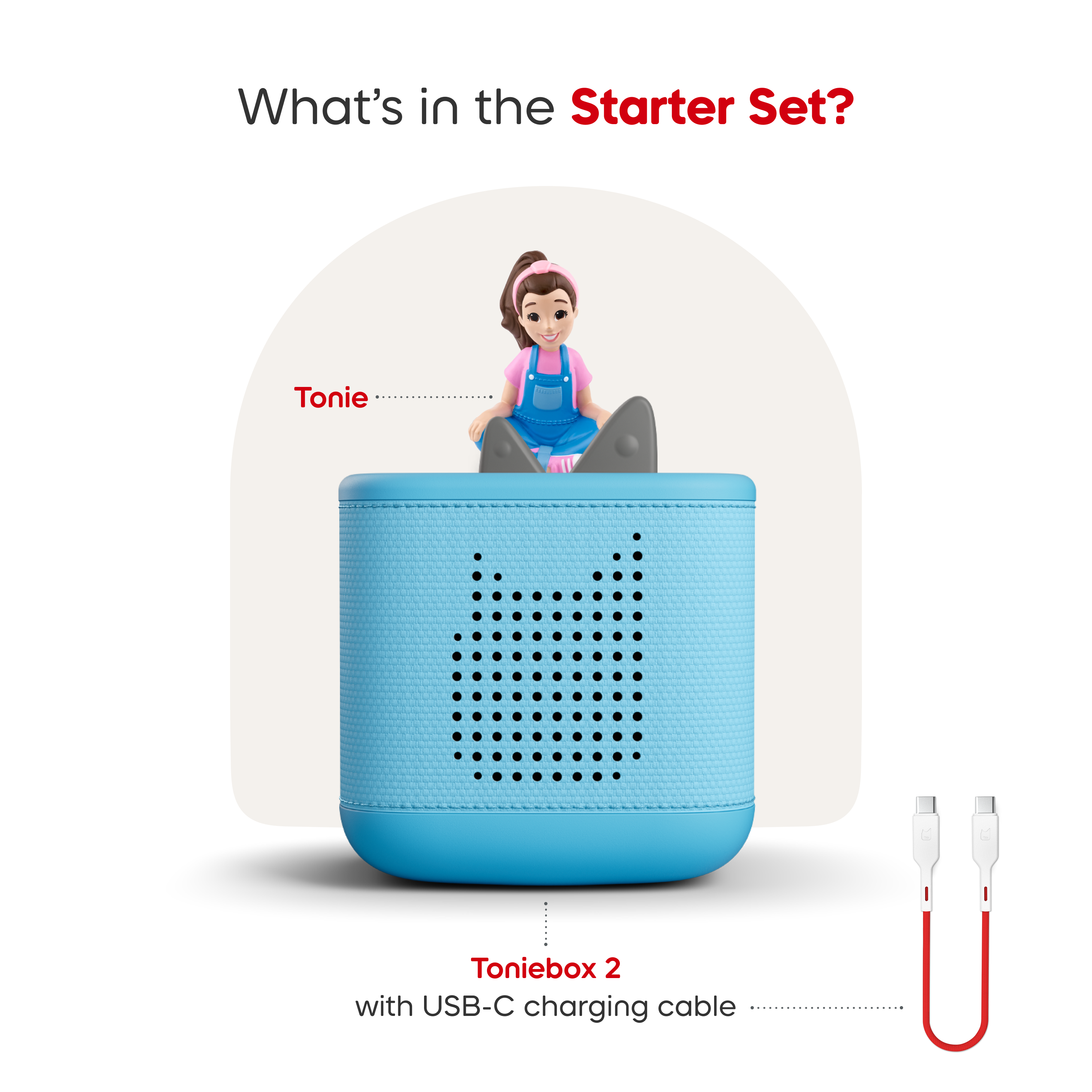  Tonies -  Tonies Ms. Rachel Toniebox 2 Starter Set - Sky Blue -  Electronics