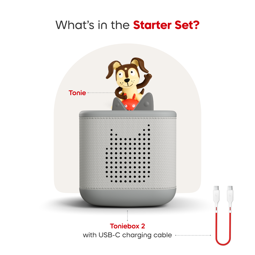  Tonies -  Tonies Playtime Puppy Toniebox 2 Starter Set - Moon Gray -  Electronics