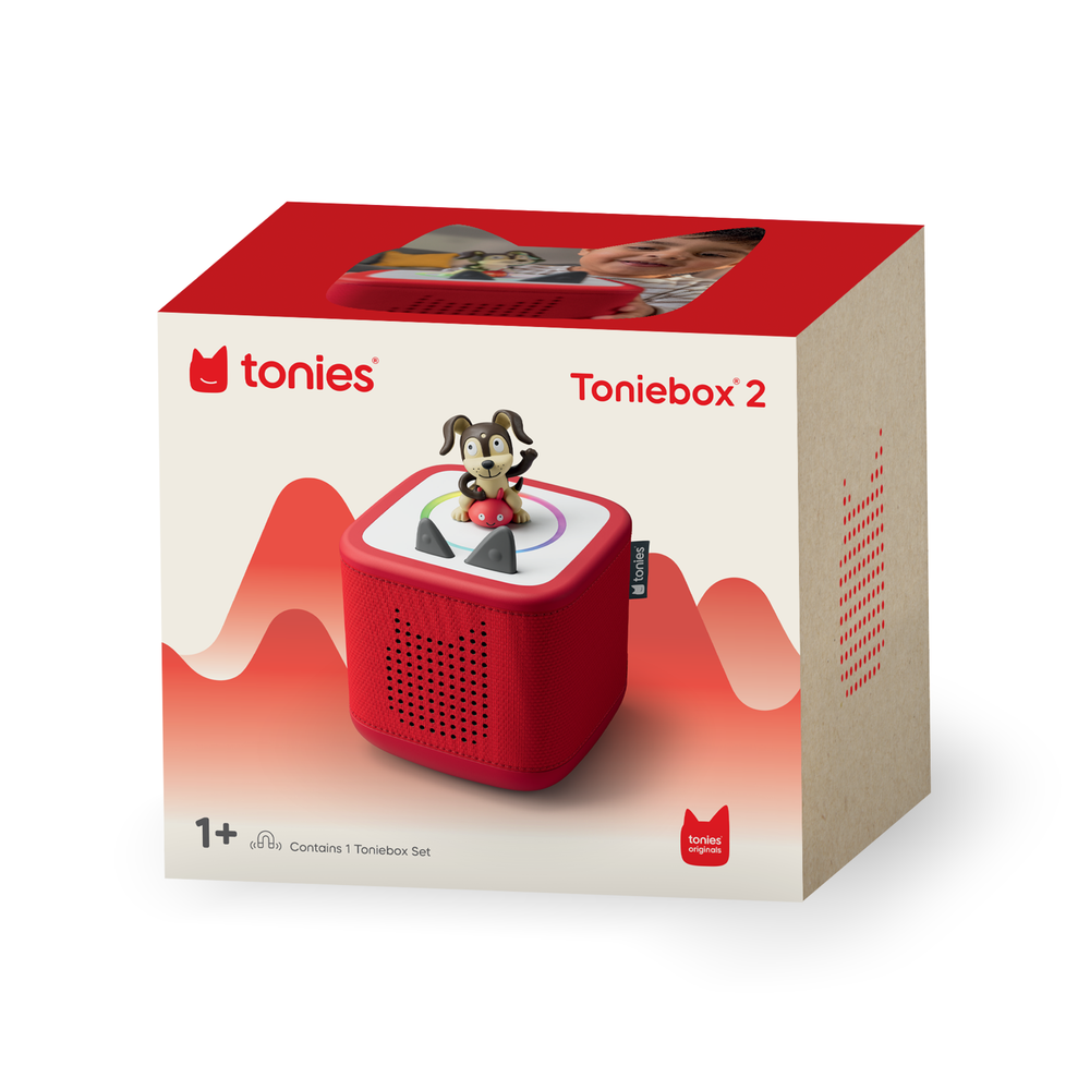 Tonies Playtime Puppy Toniebox 2 Starter Set - Sunset Red | Tonies
