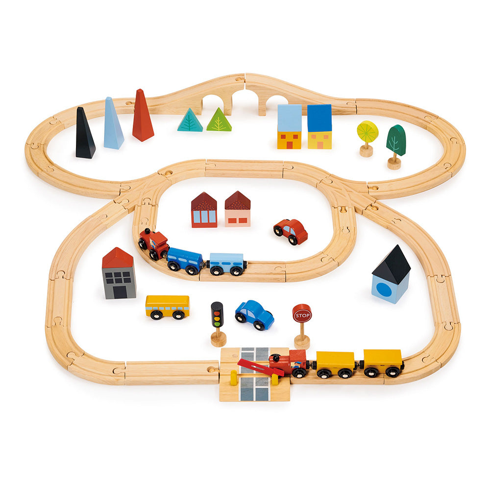  Mentari -  Town Train Set -  Preschool