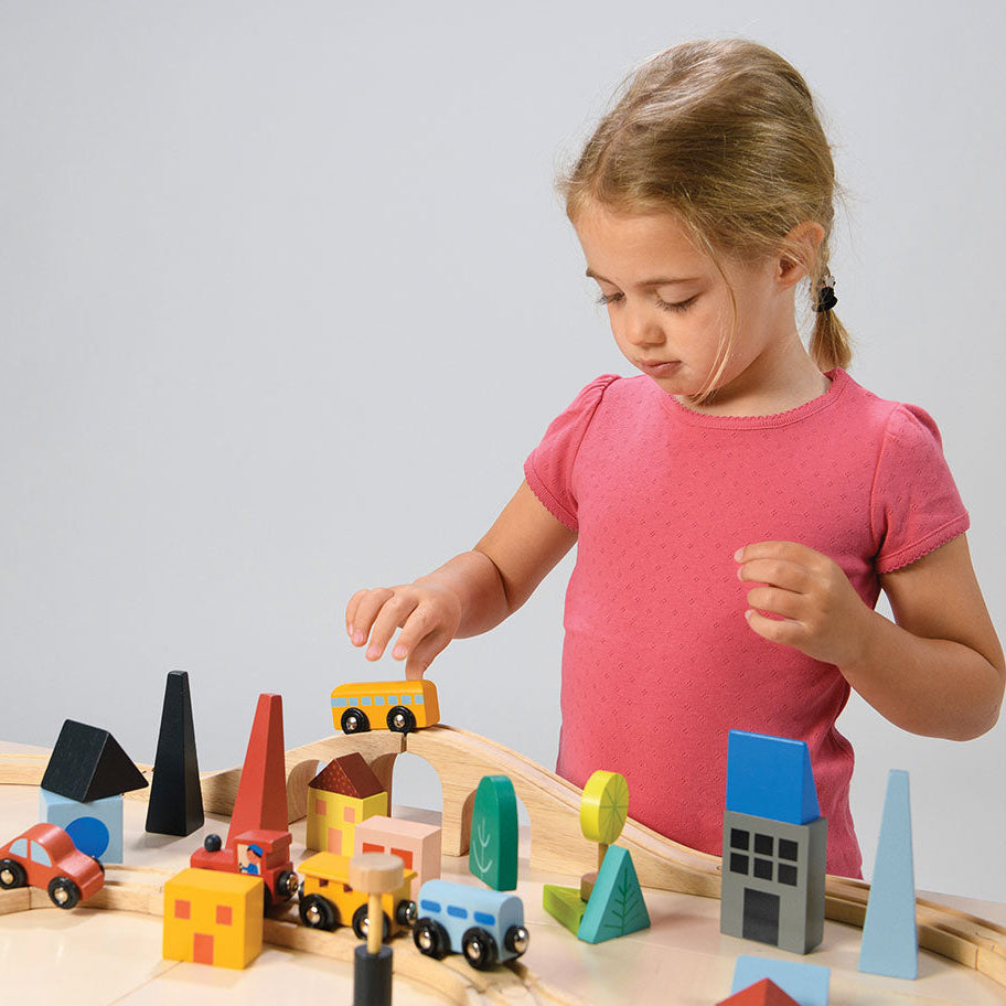  Mentari -  Town Train Set -  Preschool