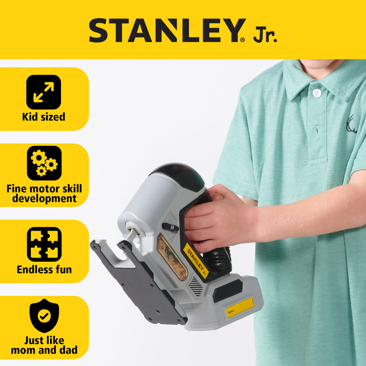 Stanley Jr. -  Toy Power Tool Jigsaw Pretend Play -  Preschool
