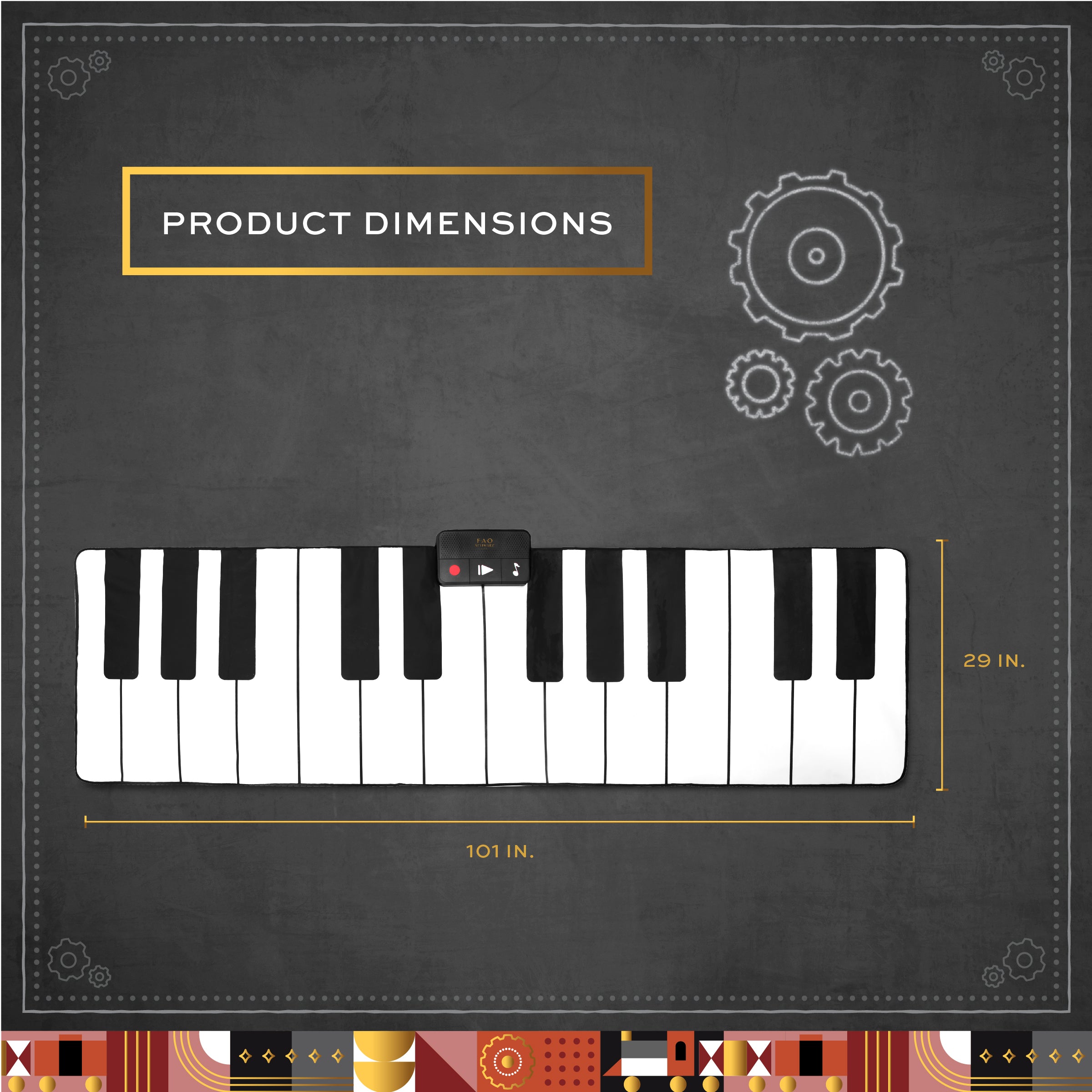 Premium Piano Dance Mat