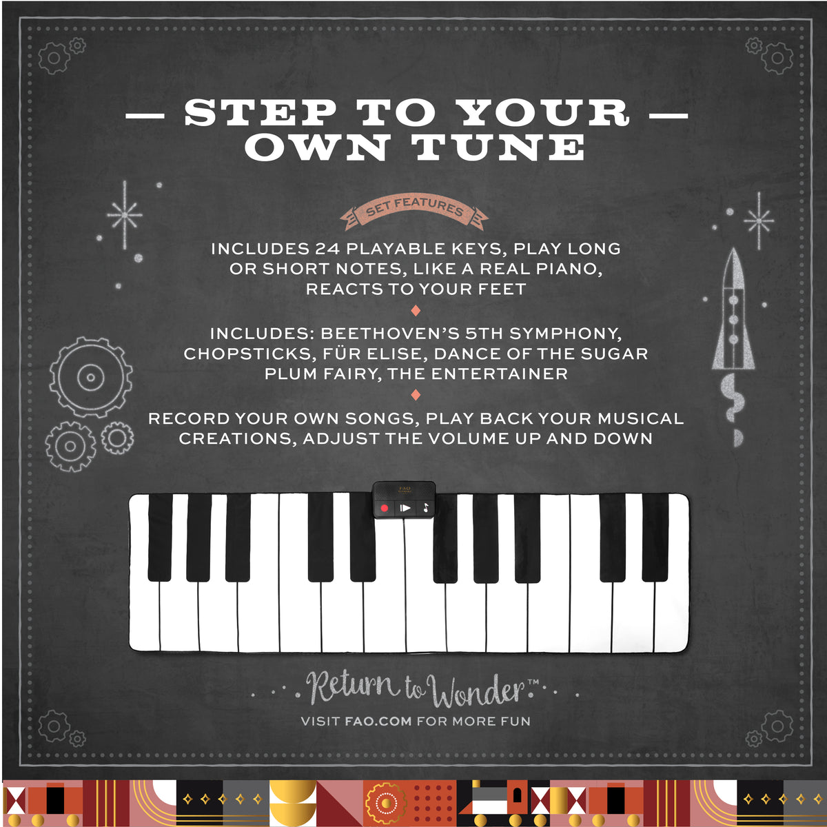 Premium Piano Dance Mat
