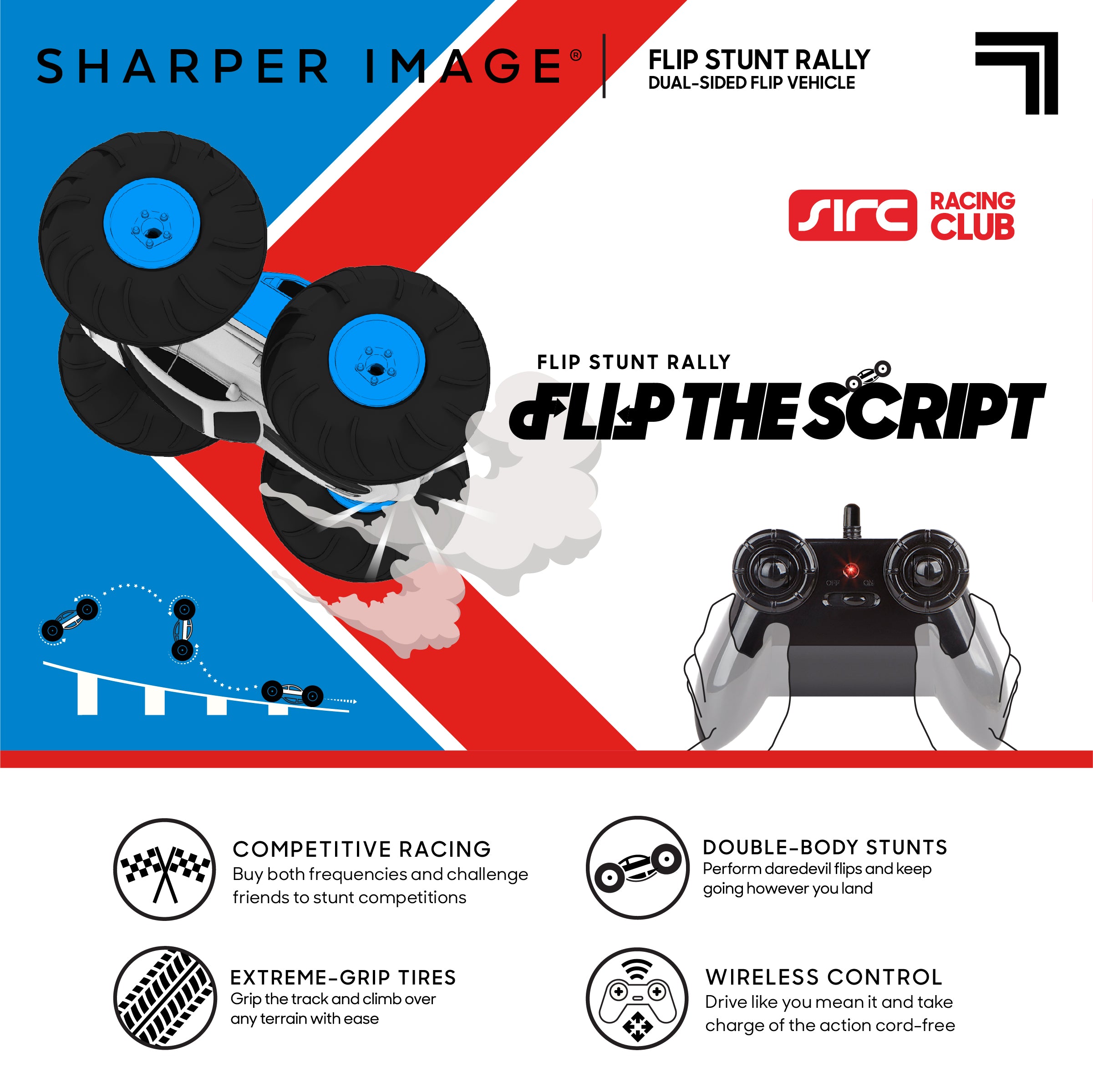 Flip Stunt Rally Remote Control Stunt Vehicle