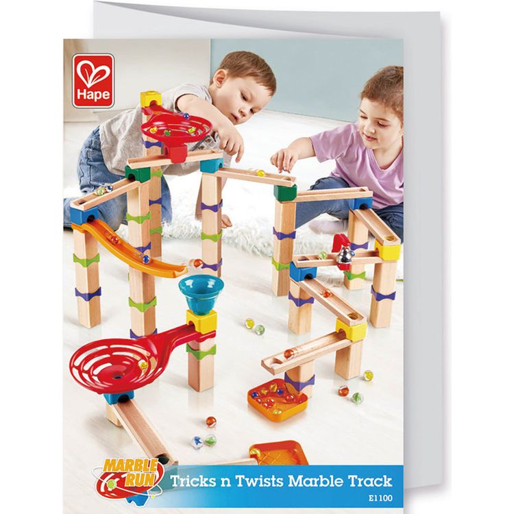  Hape -  Tricks N Twists Marble Track -  Preschool