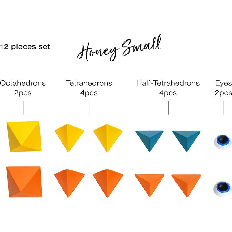  Trido -  Trido Honey Small Magnet Building Set - 12 Pieces -  Preschool