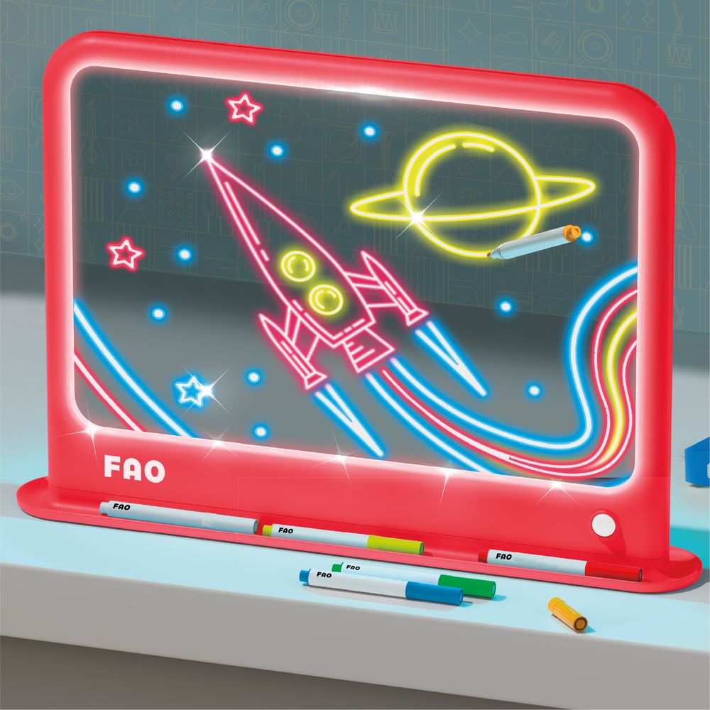 Ultimate Neon Light Board 11-Piece Set | FAO Schwarz