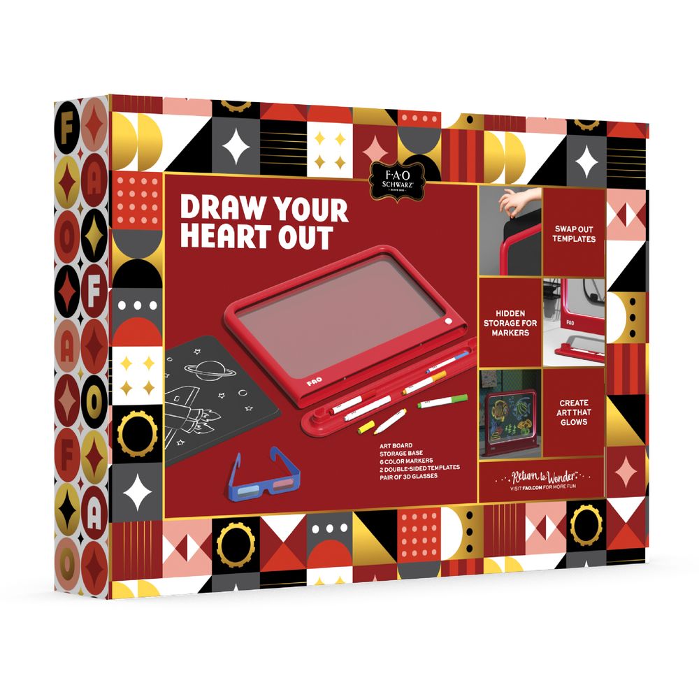 Ultimate Neon Light Board 11-Piece Set | FAO Schwarz