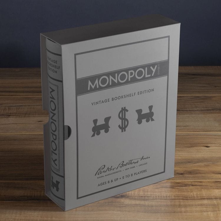  WS Game Company -  Vintage Bookshelf Games 3-Pack: Monopoly, Scrabble, Clue -  Games