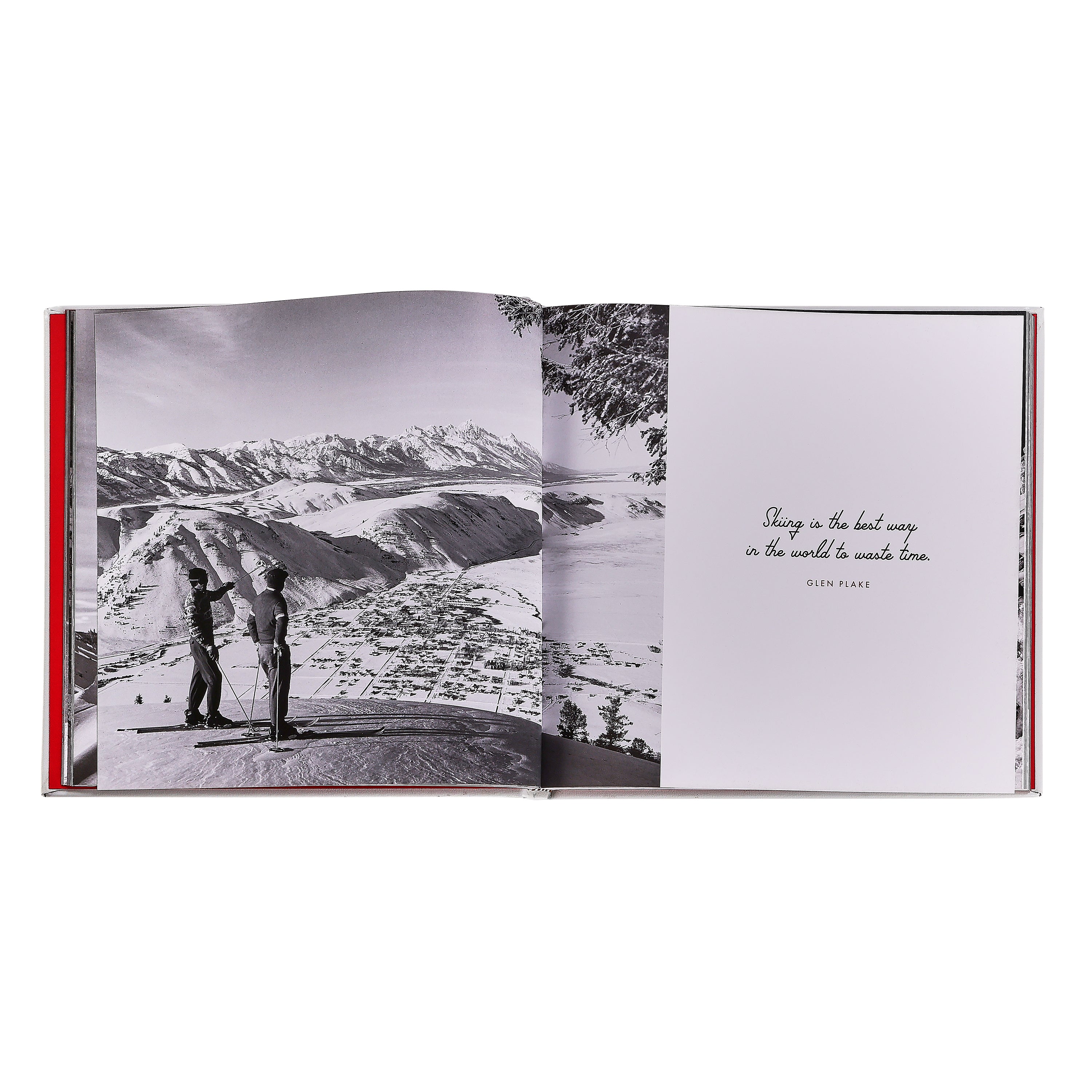  Graphic Image -  Vintage Skiing Book Leather Edition -  Books