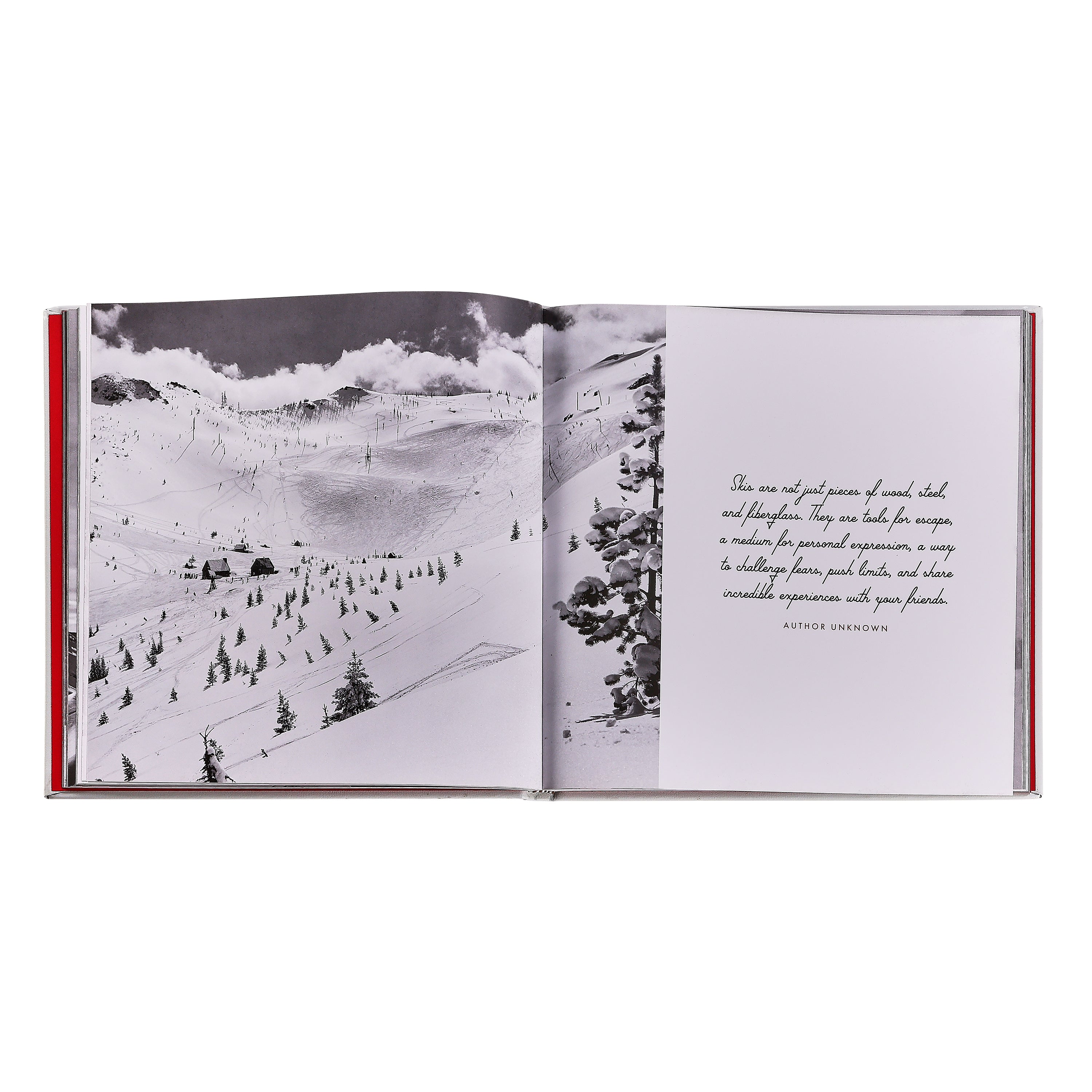  Graphic Image -  Vintage Skiing Book Leather Edition -  Books
